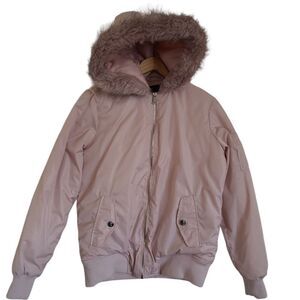 Women's Puffy jacket Me Jane size small pink juniors coat
